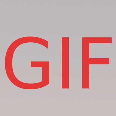 Letters of "GIF"