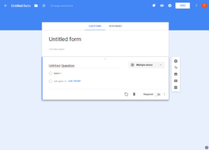 Screenshot of Google Forms